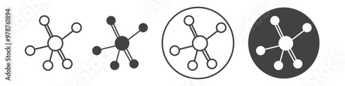 Antioxidant icon thin line illustration