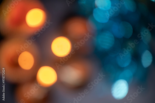 Abstract bokeh defocused lights background.
