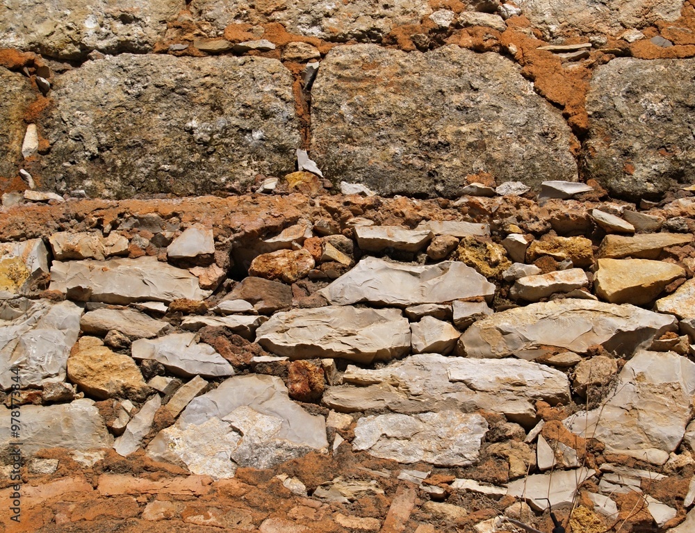 Fototapeta premium Typical, traditional stone wall in Portugal