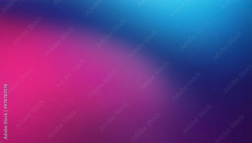 Fototapeta premium Vibrant Gradient Blur. Seamless Transition from Electric Blue to Magenta with Subtle Texture, Creating a Dynamic and Abstract Visual for Tech, Digital Art, or Modern Design Backgrounds. Banner Poster 