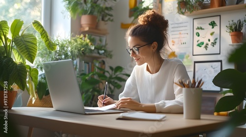 Woman Taking Notes During R...