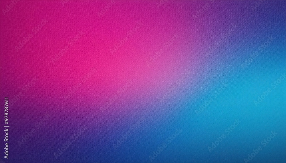 Obraz premium Vibrant Gradient Blur. Seamless Transition from Electric Blue to Magenta with Subtle Texture, Creating a Dynamic and Abstract Visual for Tech, Digital Art, or Modern Design Backgrounds. Banner Poster 