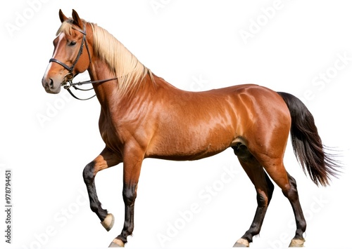 horse on a white background