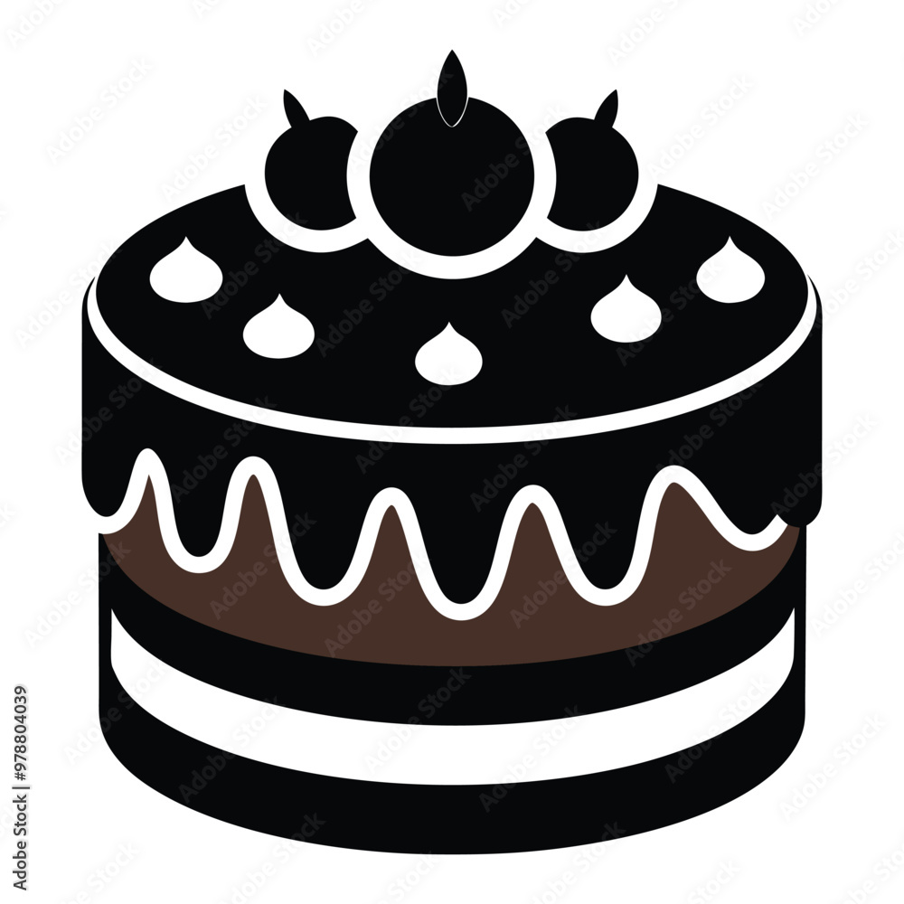 Cake clipart cartoon style vector illustration Cake clipart cartoon style vector illustration