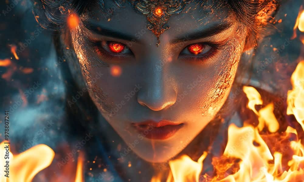 Fiery Goddess: A Mystical Portrait of Power Fiery Goddess: A Mystical Portrait of Power
