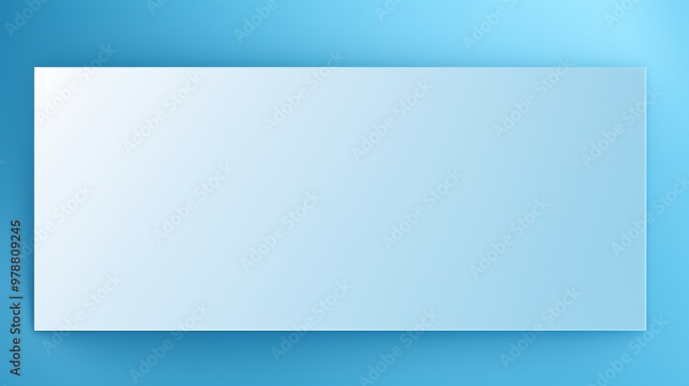 A White Rectangle on a Blue Background A White Rectangle on a Blue Background
