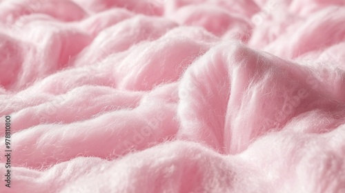 Pink Cotton Wool Background : Generative AI