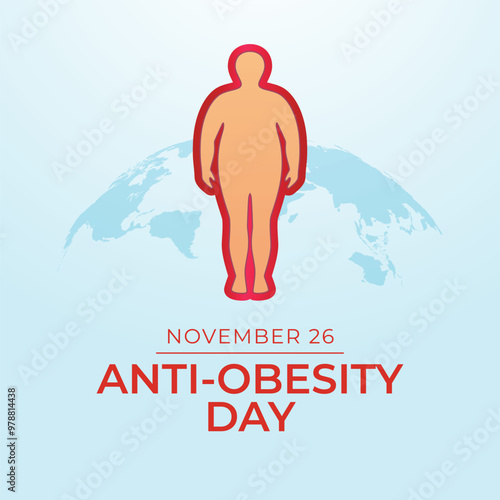 vector graphic of Anti Obesity Day ideal for Anti Obesity Day celebration.