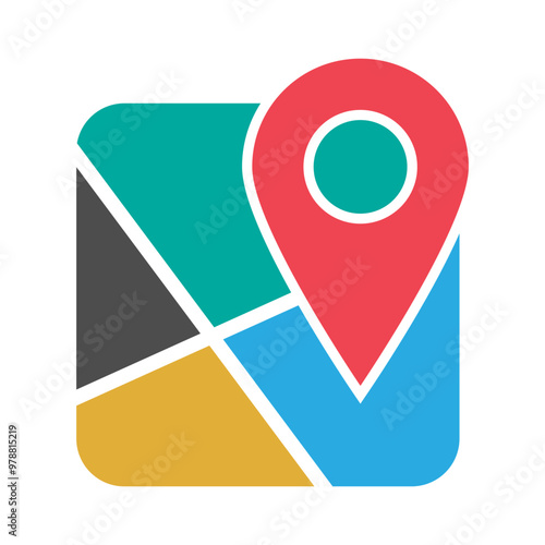 Pointer map icon design