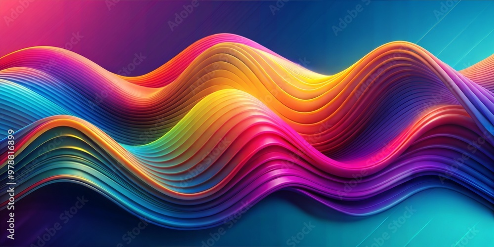 Abstract background with gradient waves Abstract background with gradient waves