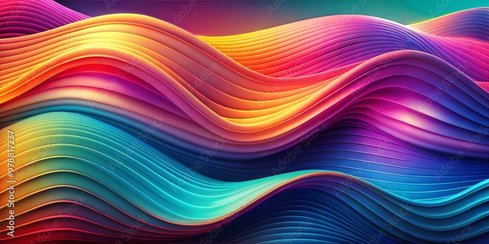 Abstract background with gradient waves Abstract background with gradient waves