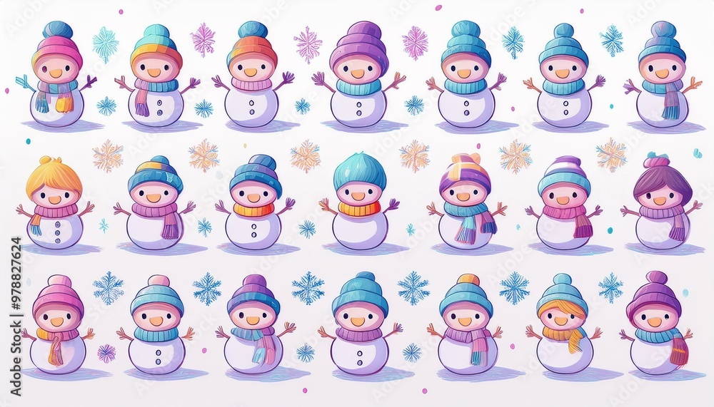イラスト素材 冬 雪だるま クリスマス イラスト素材 冬 雪だるま クリスマス