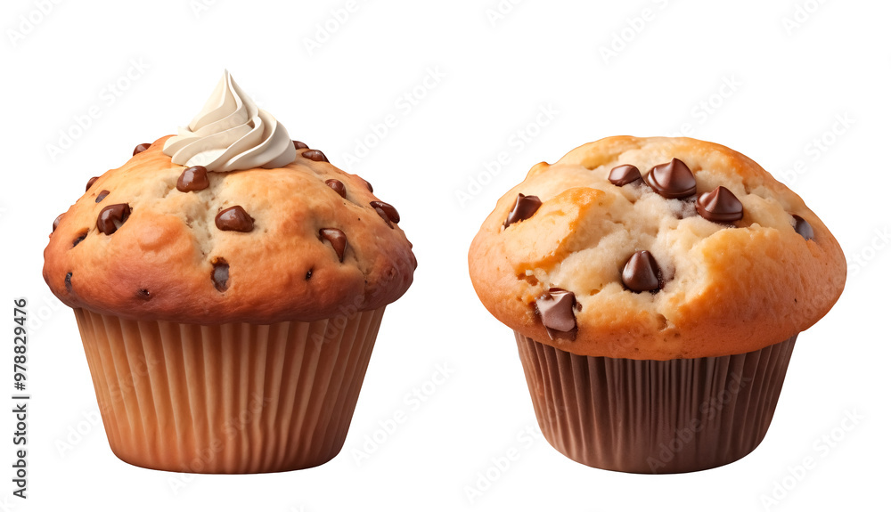 Delicious Chocolate Chip Muffins for Christmas, Halloween, and Everyday Use - Transparent PNG for Festive Food Designs Delicious Chocolate Chip Muffins for Christmas, Halloween, and Everyday Use - Transparent PNG for Festive Food Designs