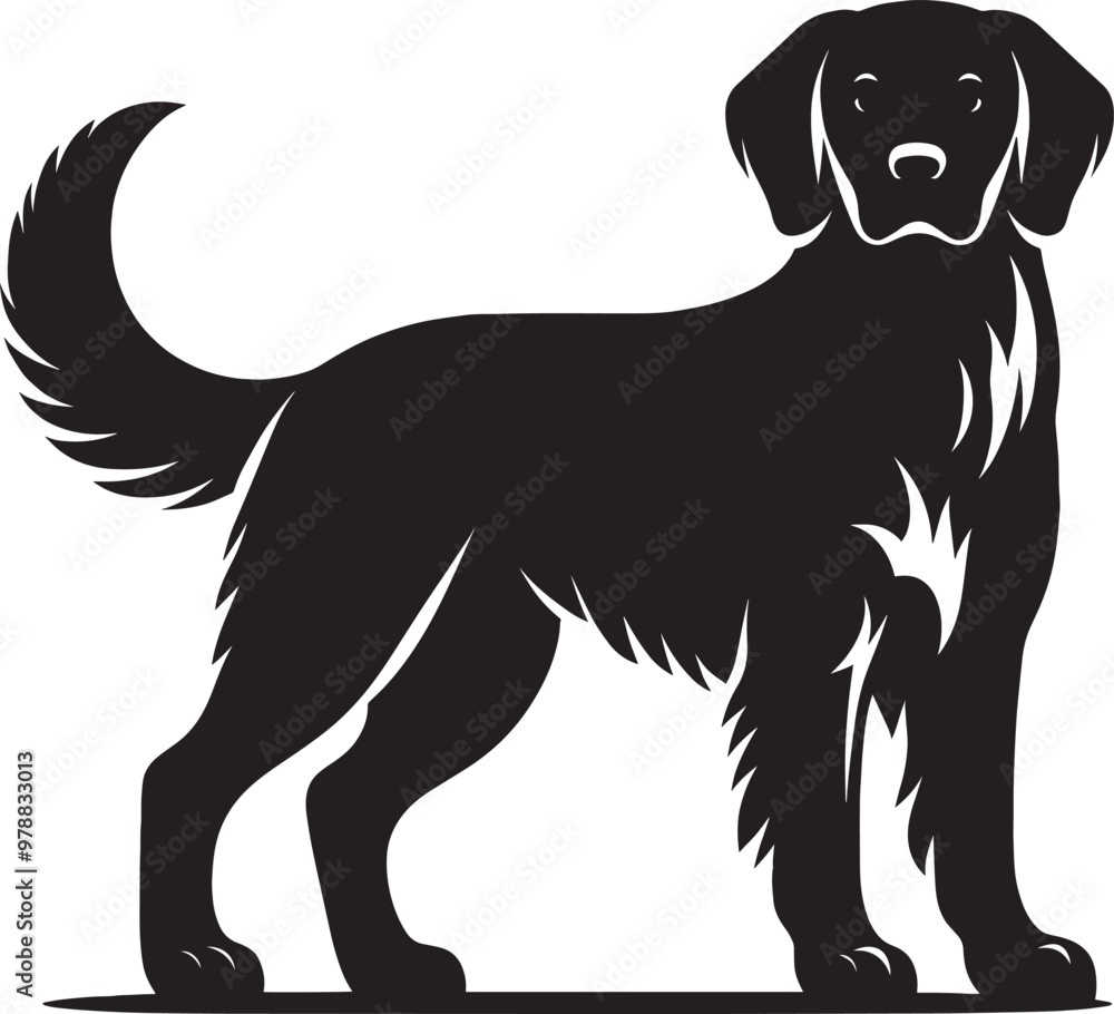 Dog Silhouette isolated on a white background Minimalist dog vector shape Dog Silhouette isolated on a white background Minimalist dog vector shape