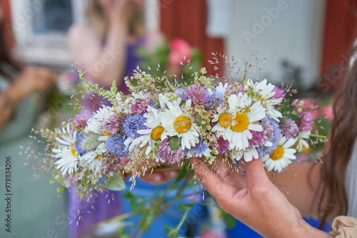 Swedish midsummer flower crown