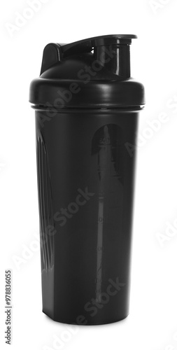 Wallpaper Mural One black reusable shaker cup isolated on white Torontodigital.ca