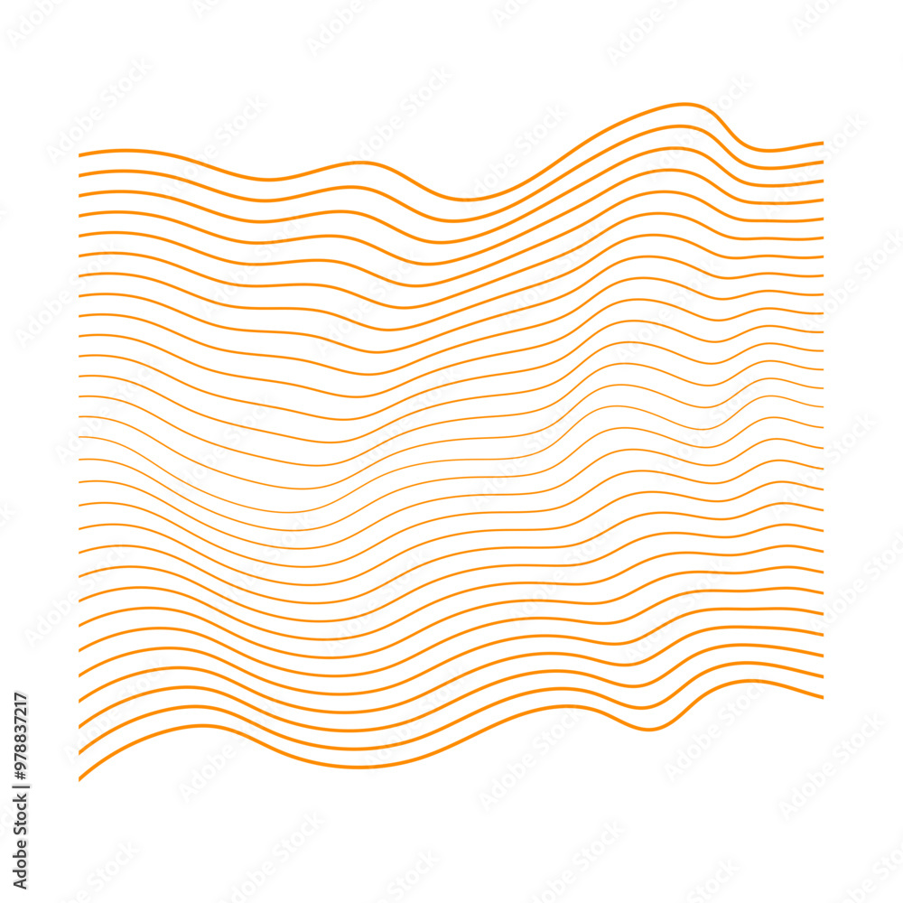 Curve Wave Line Curve Wave Line