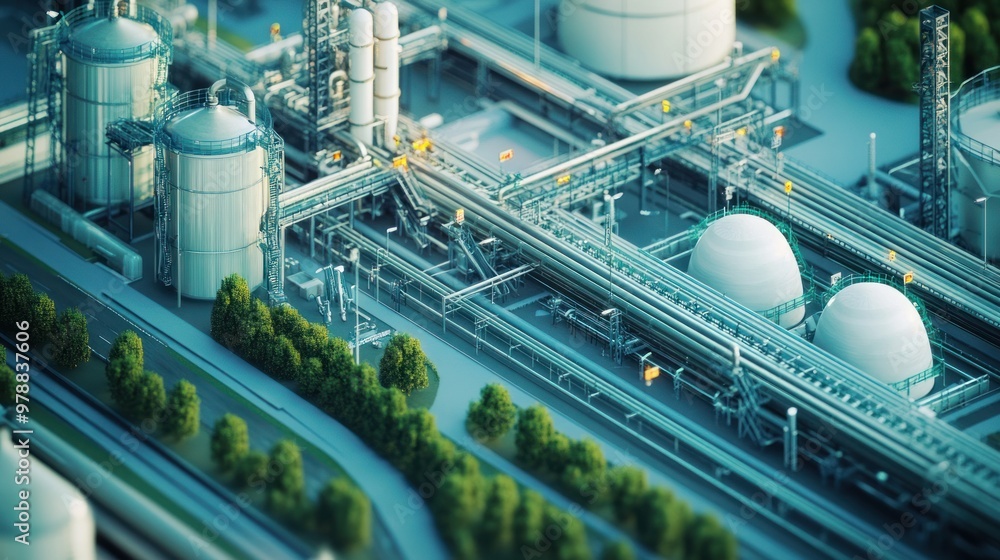 A natural gas delivery system with pipelines and storage tanks working in tandem to ensure gas is delivered to cities and towns across a region A natural gas delivery system with pipelines and storage tanks working in tandem to ensure gas is delivered to cities and towns across a region