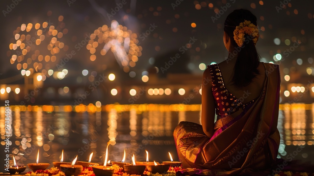Fototapeta premium indian diwali celebration