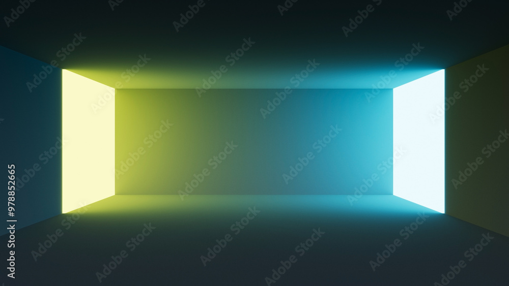 3d render, ultraviolet neon rectangle portal, glowing lines, tunnel, corridor, virtual reality, abstract fashion background, violet neon lights, arch, green blue spectrum vibrant colors 3d render, ultraviolet neon rectangle portal, glowing lines, tunnel, corridor, virtual reality, abstract fashion background, violet neon lights, arch, green blue spectrum vibrant colors