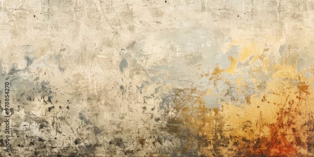 Obraz premium Grunge abstract painted wall texture with distressed tones. Artistic and vintage design concept.