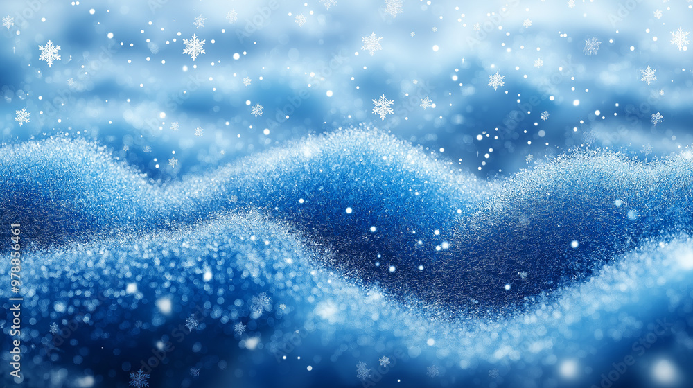 Abstract winter background with fluffy snow at dusk, with drifting snowflakes and gradient effect, ideal for creating a design in a winter atmosphere. Abstract winter background with fluffy snow at dusk, with drifting snowflakes and gradient effect, ideal for creating a design in a winter atmosphere.