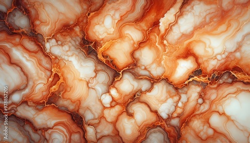Orange marble texture background