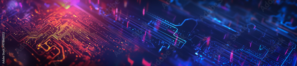 A colorful digital banner with a high-tech city skyline and technological circuitry, representing innovation in the finance and technology sector. A colorful digital banner with a high-tech city skyline and technological circuitry, representing innovation in the finance and technology sector.
