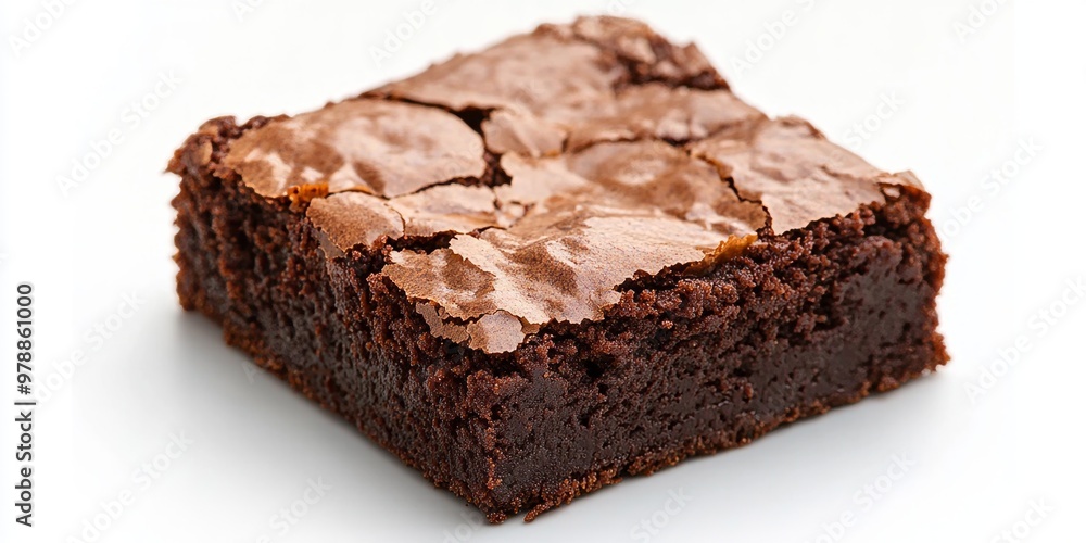 Decadent Chocolate Brownie with Rich Texture and Crispy Top Layer Decadent Chocolate Brownie with Rich Texture and Crispy Top Layer