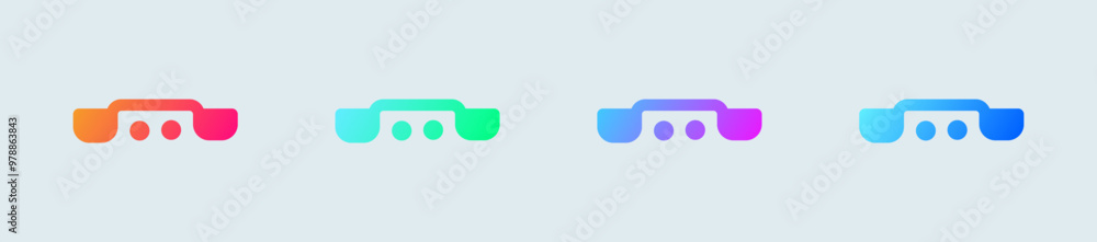 Dial solid icon in gradient colors. Call signs vector illustration. Dial solid icon in gradient colors. Call signs vector illustration.