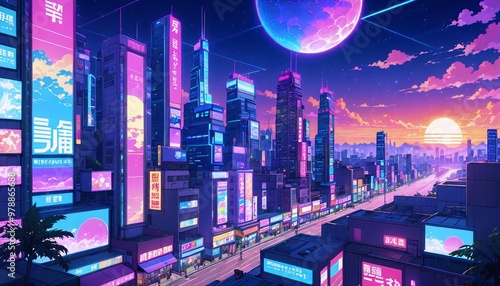 Anime Cityscape