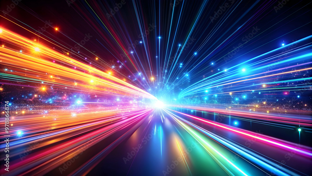 Vibrant tech-inspired light streaks on dark background, technology, abstract, futuristic, motion, energy, neon, vibrant Vibrant tech-inspired light streaks on dark background, technology, abstract, futuristic, motion, energy, neon, vibrant