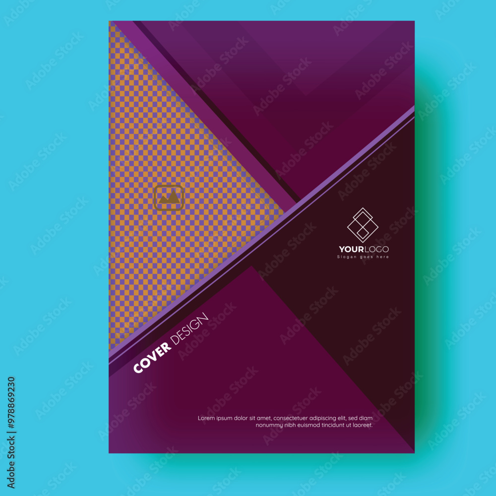 Fototapeta premium Cover design or professional template layout space for your image.