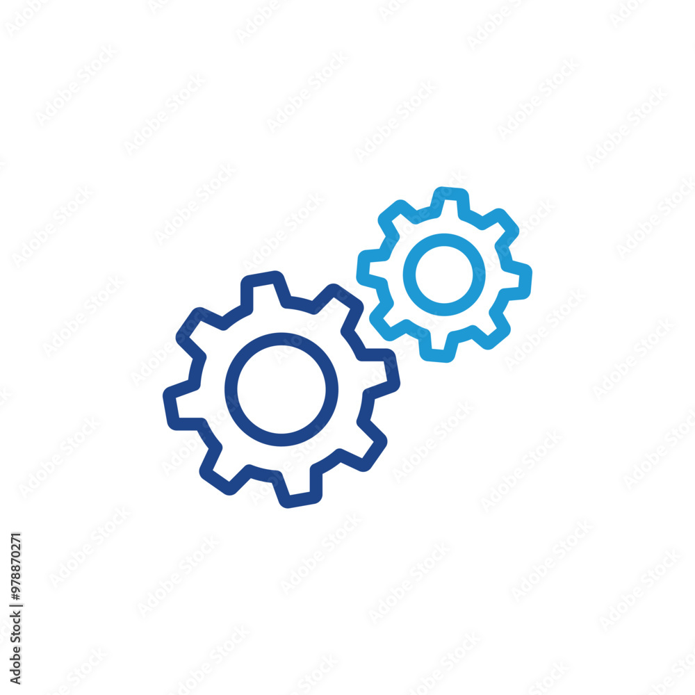 Gear icon, setting icon vector Gear icon, setting icon vector