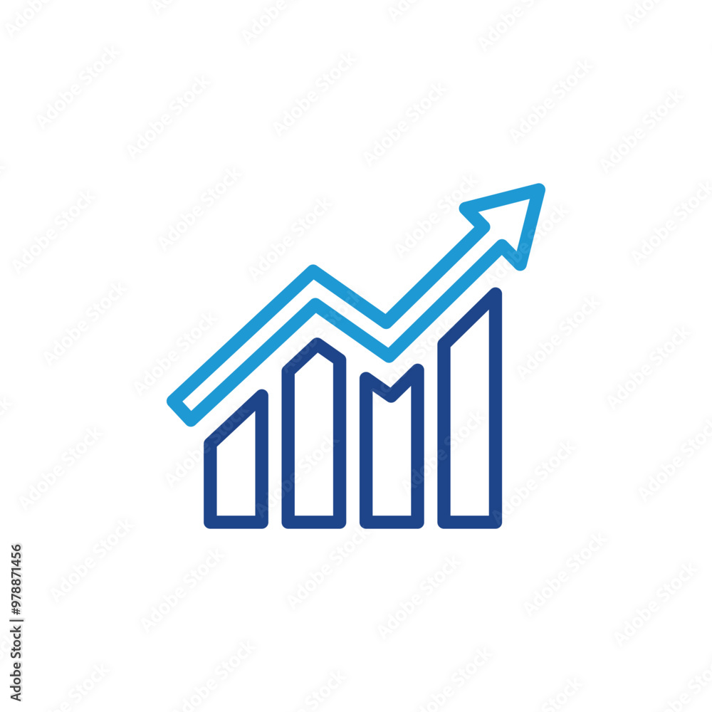 Growth graphic icon, statistic icon Growth graphic icon, statistic icon