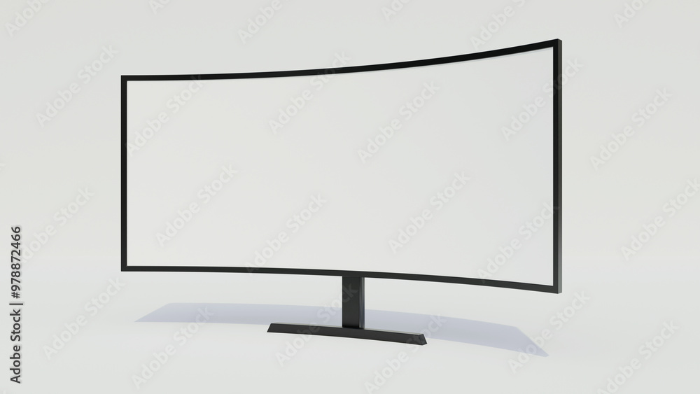 Ultra widescreen computer monitor mock up on isolated background. Blank screen monitor mock up. Television or computer screen mock up on isolated background. Ultrawide lcd monitor mock up. Ultra widescreen computer monitor mock up on isolated background. Blank screen monitor mock up. Television or computer screen mock up on isolated background. Ultrawide lcd monitor mock up.