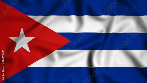 Free Download Cuba flag waving in the wind background illustration, silk - GFXLoad