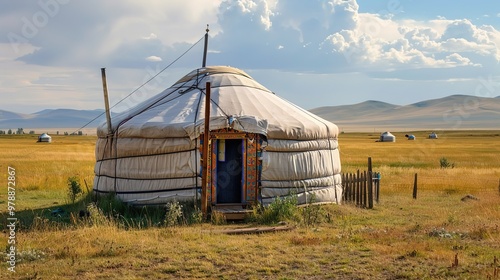 mongolion yurt wallpaper