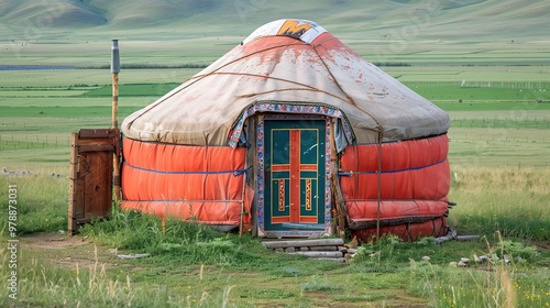 mongolion yurt wallpaper