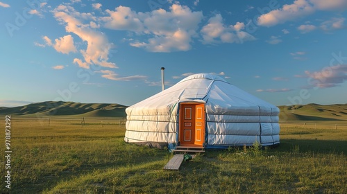 mongolion yurt wallpaper