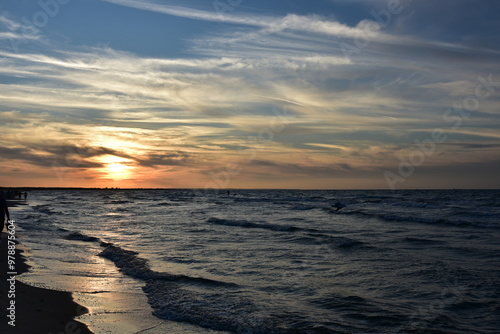 Baltic Sea beach in Jantar September 2024