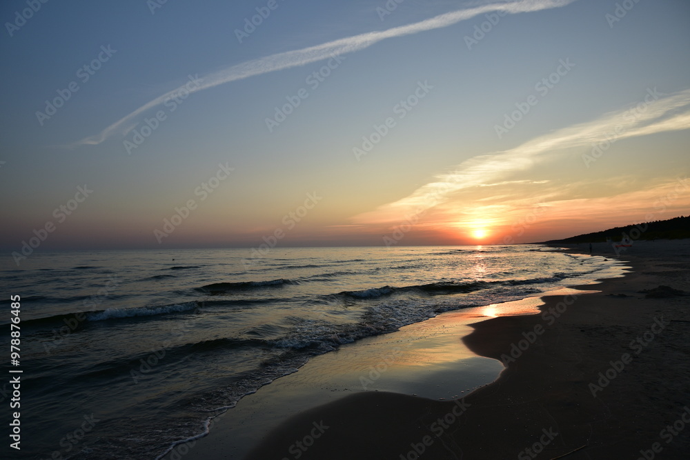 Fototapeta premium Baltic Sea beach in Jantar September 2024