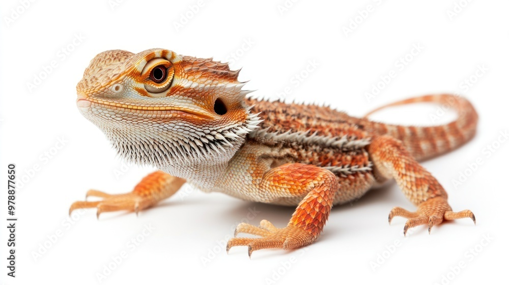 Obraz premium Close-Up Portrait of a Bearded Dragon