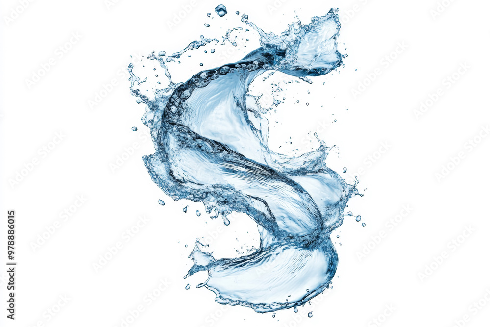 Obraz premium water splash isolated on white