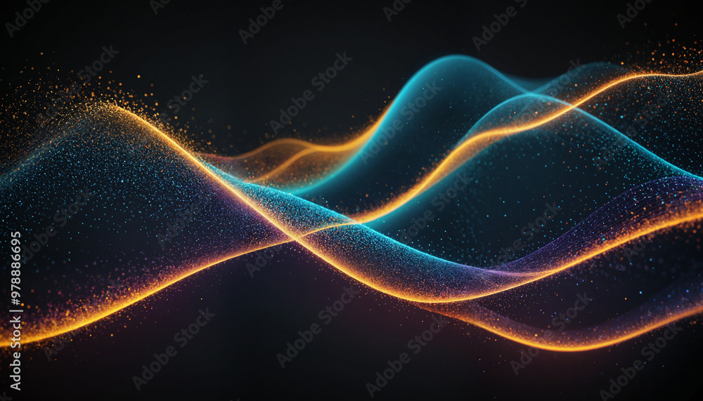Fototapeta premium Digital Waves Viz | Colorful