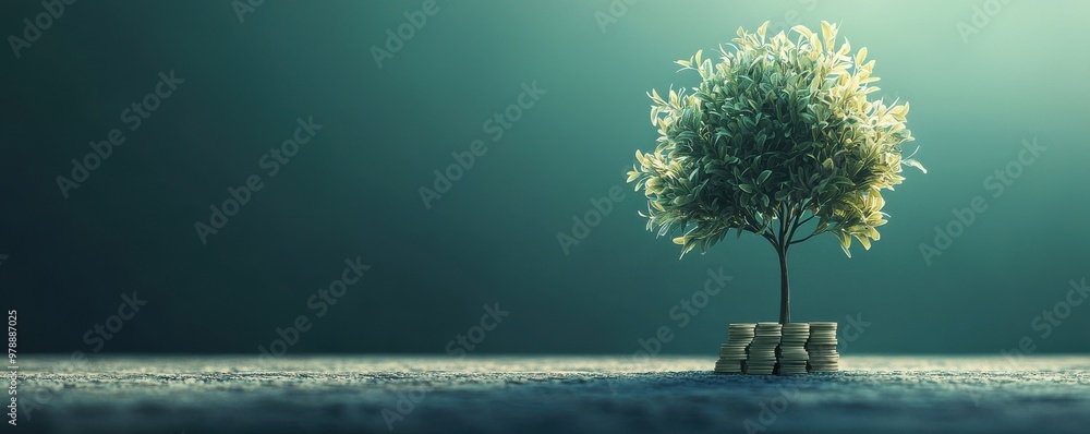A serene tree stands alone in a tranquil setting, symbolizing growth, peace, and nature's beauty. A serene tree stands alone in a tranquil setting, symbolizing growth, peace, and nature's beauty.