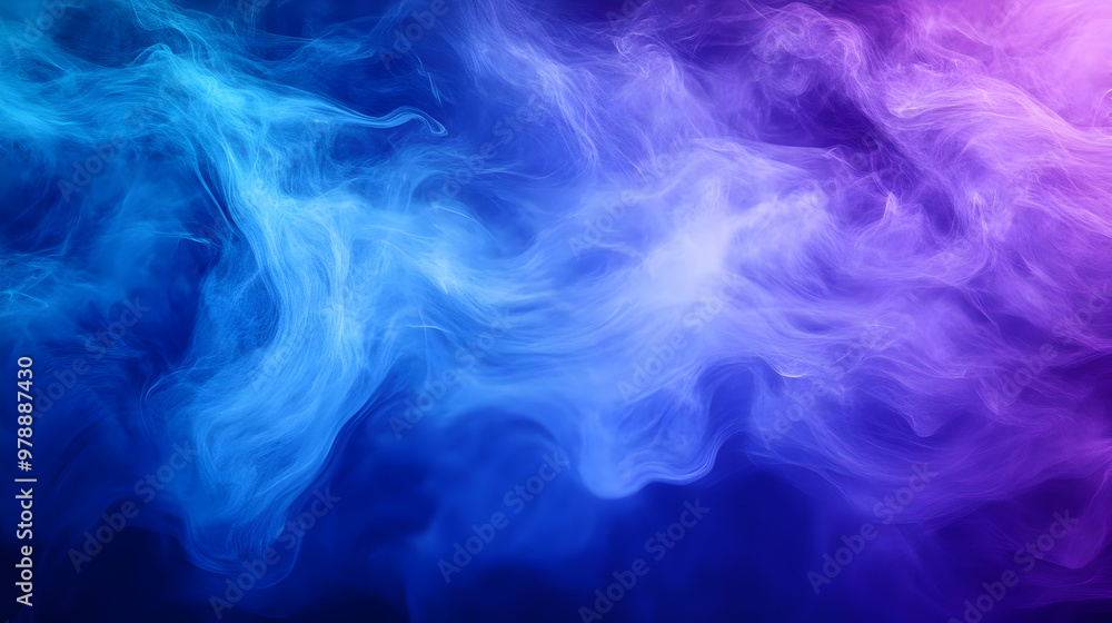 Abstract Blue and Purple Smoke Background, A Dreamy and Ethereal Visual Experience with Flowing and Intertwining Swirls of Smoke that Create a Mesmerizing and Textured Visual Effect Abstract Blue and Purple Smoke Background, A Dreamy and Ethereal Visual Experience with Flowing and Intertwining Swirls of Smoke that Create a Mesmerizing and Textured Visual Effect