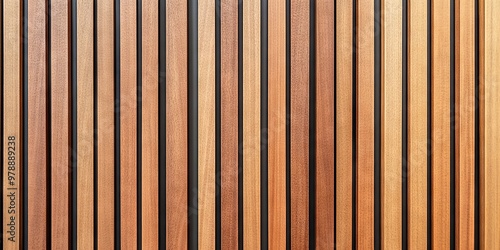 Vertical Wooden Panels Abstract with Earth Tones and Natural Aesthetic in Symmetrical Patterns