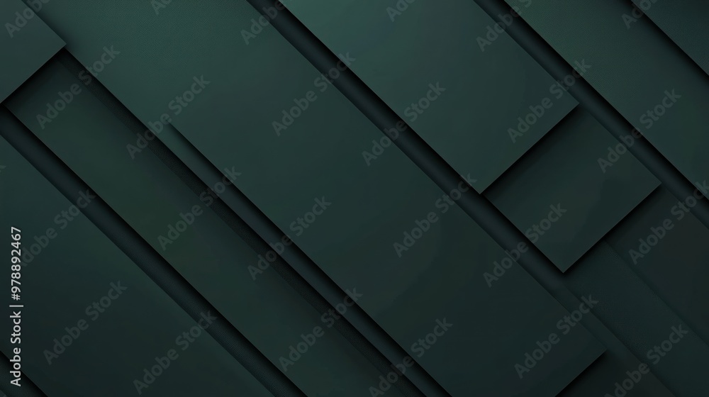 Abstract Dark Green Geometric Background Abstract Dark Green Geometric Background