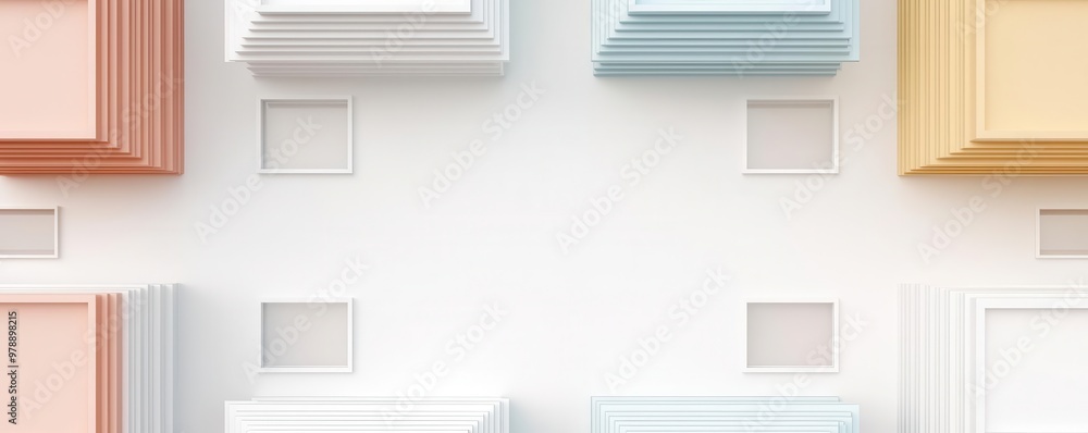 Shopping mall flat design top view Black Friday theme watercolor vivid Shopping mall flat design top view Black Friday theme watercolor vivid